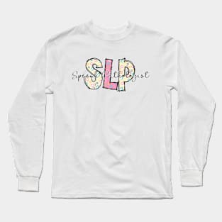 Speech Pathologist Vintage Retro SLP Long Sleeve T-Shirt